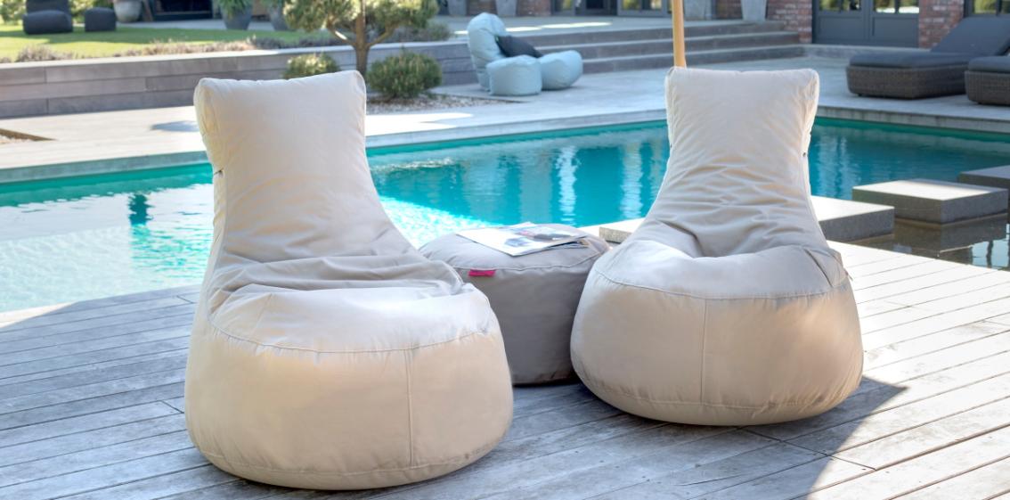 Wetterfeste Outdoor-Sitzsäcke für im Garten, am Pool, auf der Terrasse oder auf Ihrem Balkon.